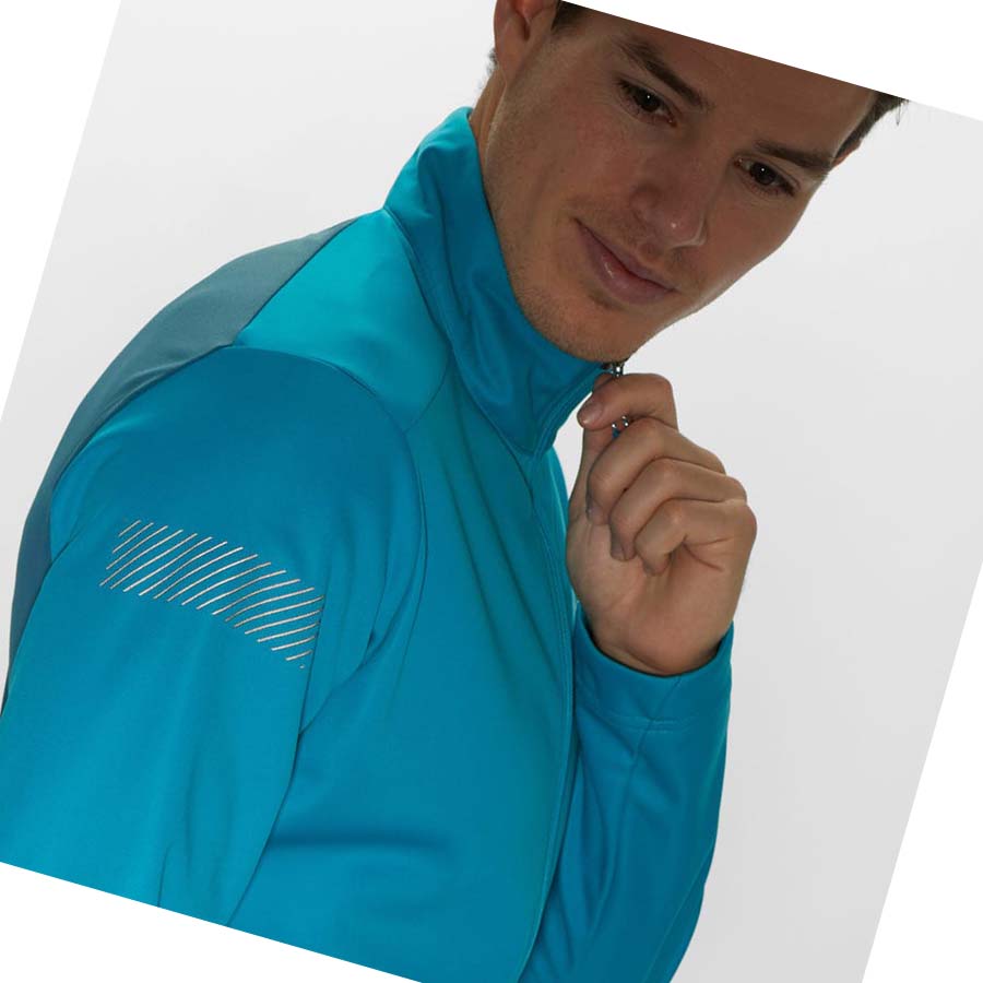 Chaquetas Salomon GORE TEX INFINIUM™ WINDSTOPPER® Hombre Azules | MX 3252MQZ